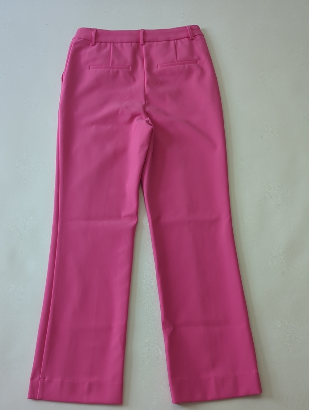 Rachel Zoe Hot Pink Straight Leg Work Pants Barbiecore Pull On Trousers Size 4 - Picture 2 of 9